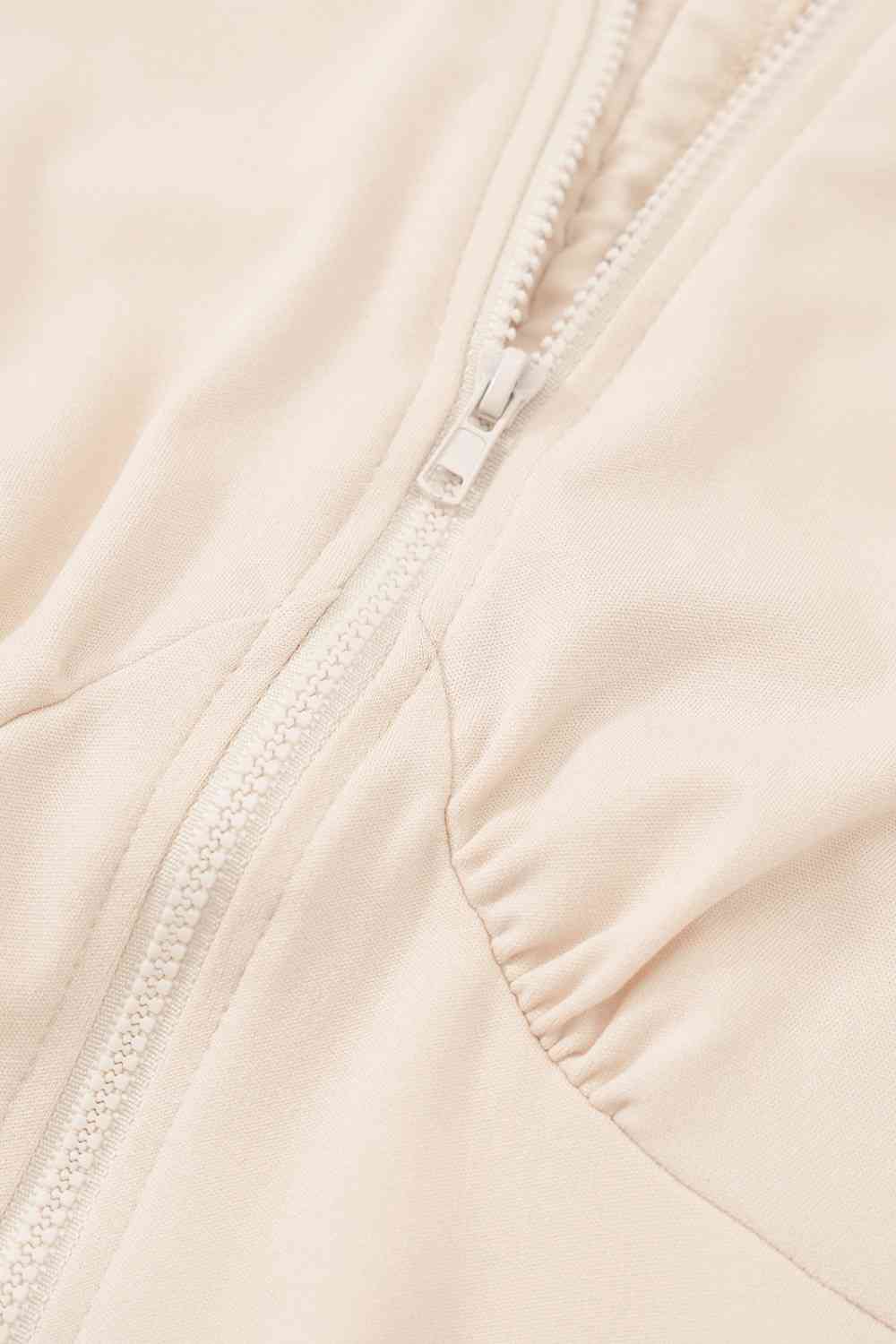 Treasure Zip Up Cutout Drawstring Detail Dress