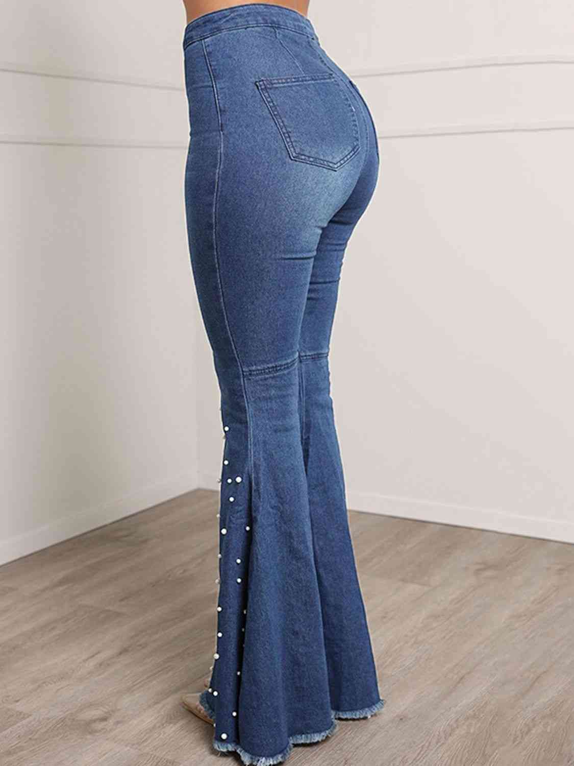 Tatiana Button Fly Flare Jeans