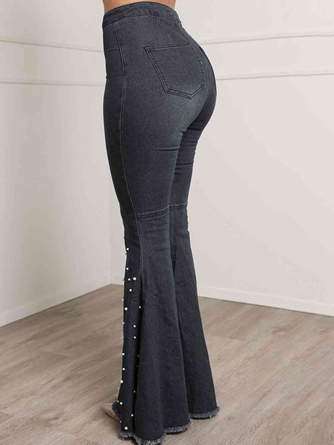 Tatiana Button Fly Flare Jeans