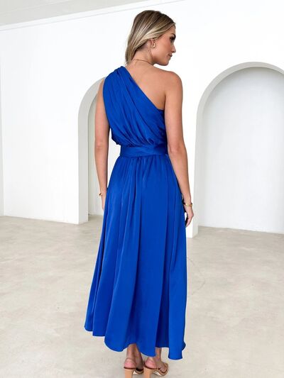 Dayana Ruched One Shoulder Dress