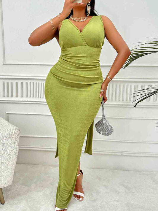 Bianca Plus Size Backless Ruched Dress