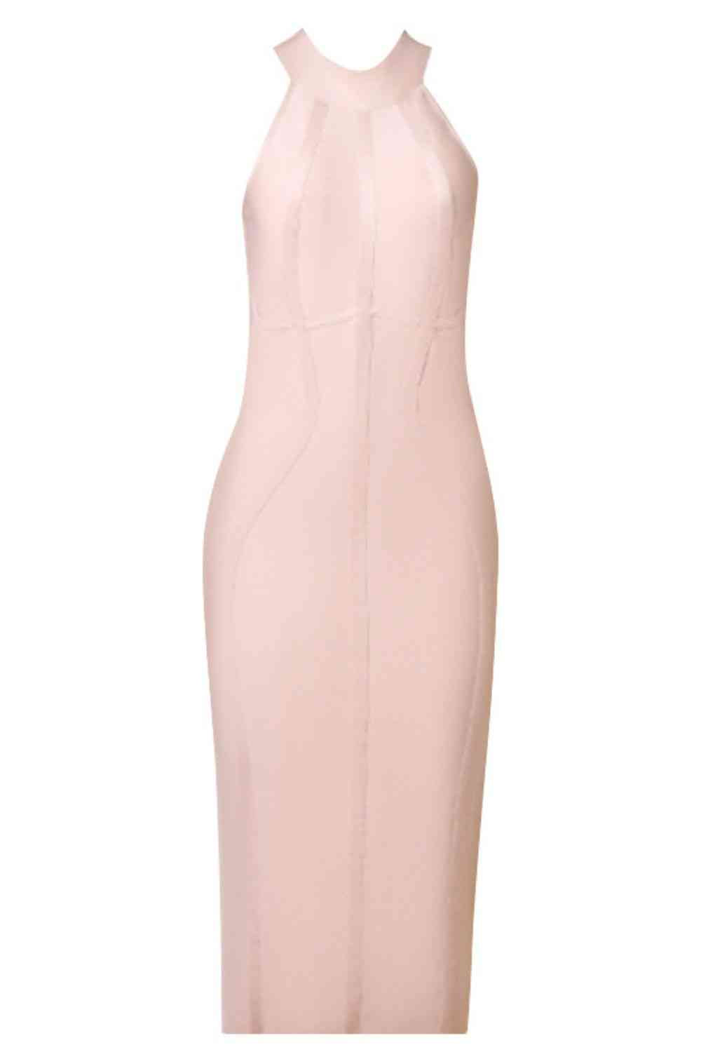 Jayla Mock Neck Seam Detail Dress