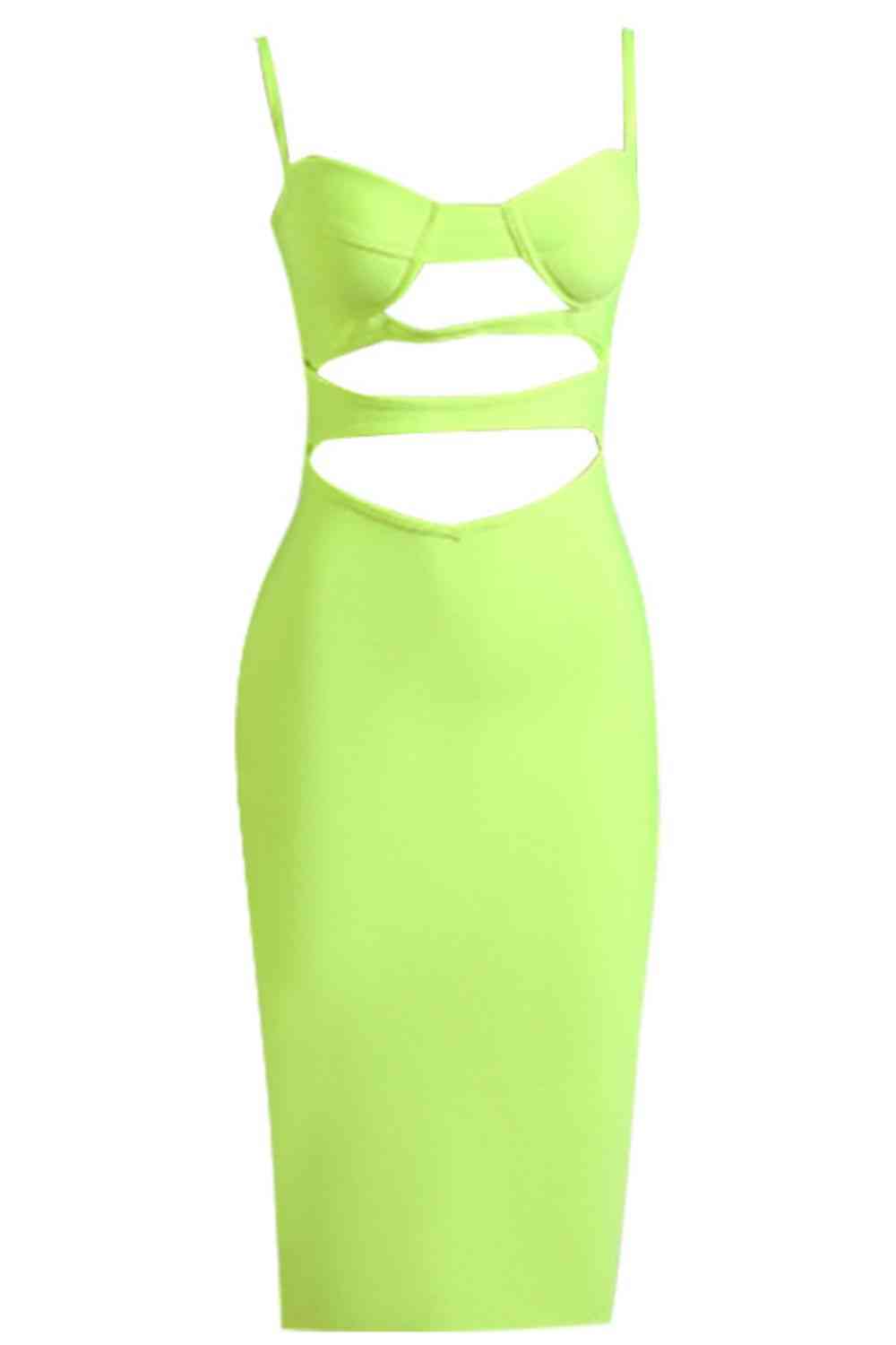 Savannah Cutout Spaghetti Strap Bodycon Dress